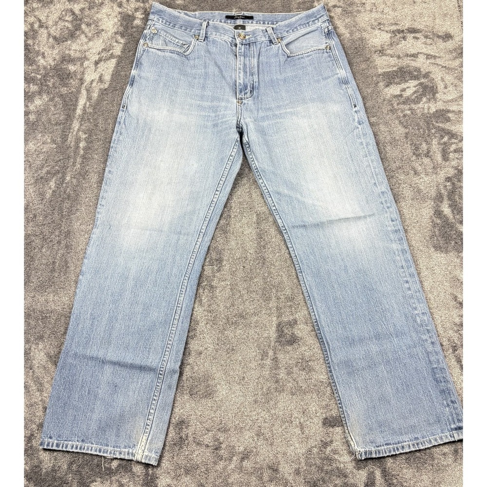 Vintage Sean John Baggy Jeans Mens Sz 36x30 Skater 2000s Grunge Y2K Embroidered